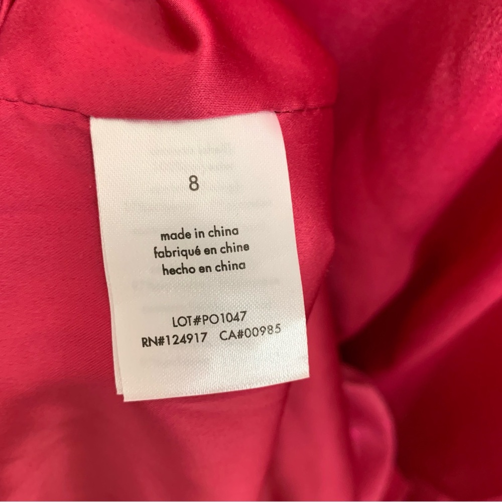 Rachel Parcell Flutter Sleeve Ruffle Pink Midi Dress NWT Sz 8 - Picture 9 of 12